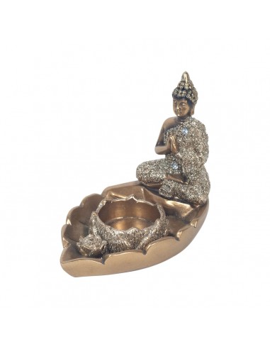 Buda sujeta velas dorado