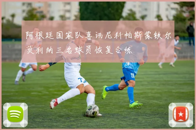 阿根廷国家队喜讯尼科帕斯蒙铁尔莫利纳三名球员恢复合练